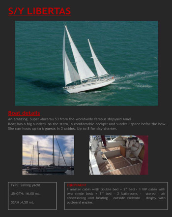 Charter Amel Super Maramu LIBERTAS